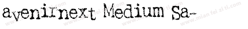avenirnext Medium Sa字体转换